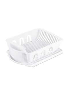 2-Piece High-Quality Plastic Lightweight Dish Drainer Set White - pzsku/Z930509DEE42EE212368AZ/45/_/1738391658/227e5ccf-c578-4843-a3db-499b4feaffab