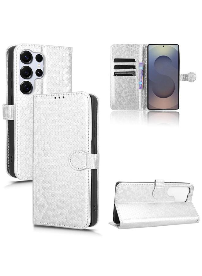 اس-توب جراب لهاتف Samsung Galaxy S25 Ultra 5G جراب هاتف جلدي منقوش بنقاط العسل - Image 1