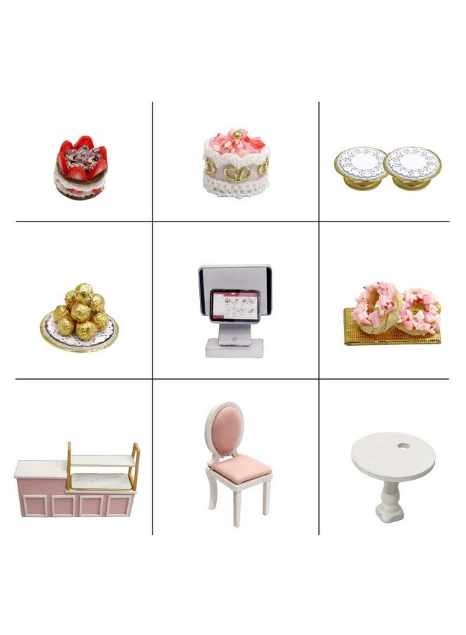 CUTEROOM DIY Doll House Miniature Furniture Wooden House Kit with Dust Cover & LED Light and Accessories - New Three Styles QT Series Dollhouse (QT032) - Image 3