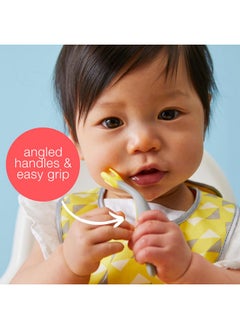 b.box Toddler Cutlery Set: Patented Flork™ Designed Fork, Spoon & Travel Case, Easy Grip Handles, Dishwasher Safe, Bpa Free. (Ocean Breeze)  - Image 4