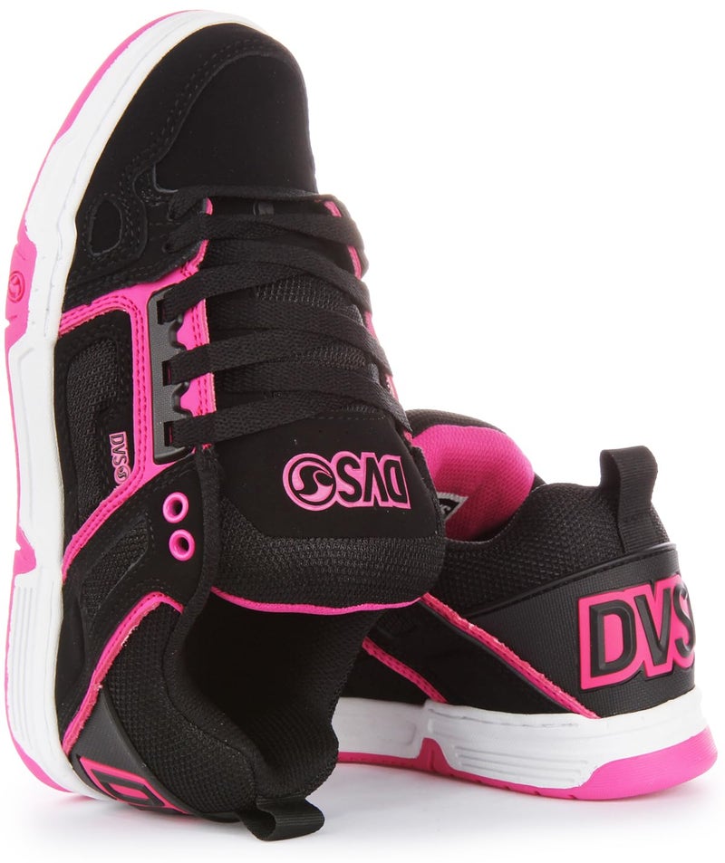 DVS Women's Comanche Shoe, Black Pink White Nubuck, 5 Medium US - Image 5