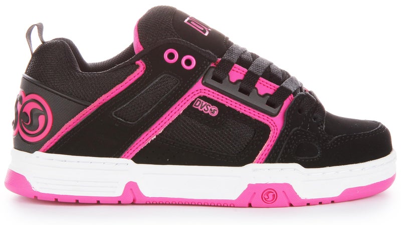 DVS Women's Comanche Shoe, Black Pink White Nubuck, 5 Medium US - Image 3