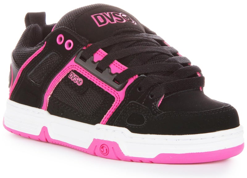 DVS Women's Comanche Shoe, Black Pink White Nubuck, 5 Medium US - Image 2