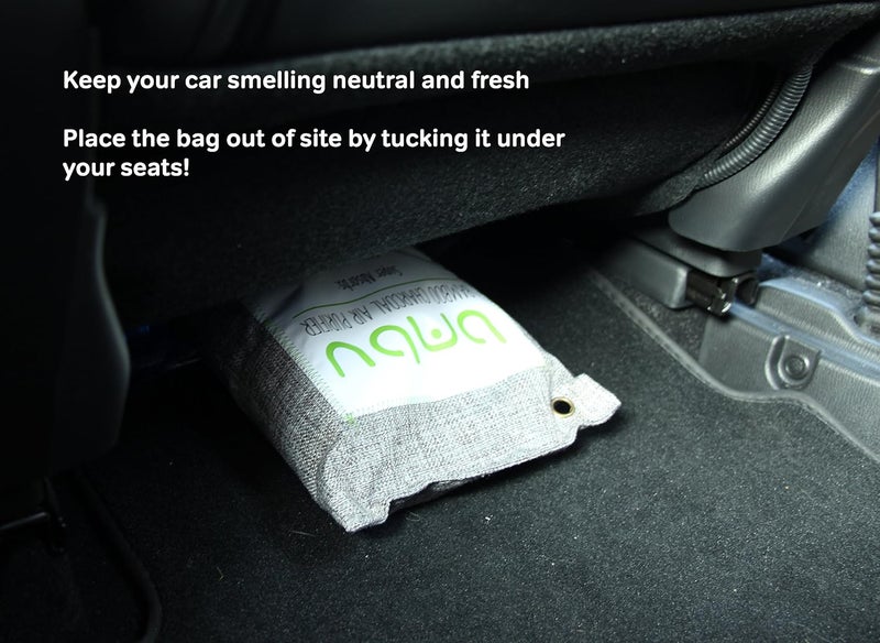 BMBU 1000g Large Bamboo Charcoal Air Purifier Bag - Car Deodorizer Freshener - Remove Odor and Control Moisture in Your RV, Camper, SUV, Truck, Closet, Mobile Home, Storage - Non fragrant 1kg - Image 4