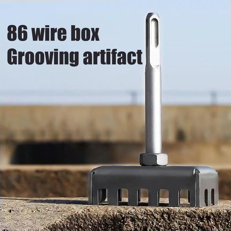 أداة قطع فتحة مستطيلة قاطع جدار سريع إزميل رأس مربع لكمة ثقب لقطع صندوق كهربائي - Image 3