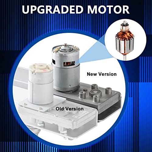 JQDML UPGRADED VERSION Strong Higher Torque Motor Max Torque 40 lbs,Reciprocating Linear Actuator Motor DC 24V Variable Speed 25-120rpm,Adjustable Stroke 1.18" to 6",with Power Adapter(24V150mm120rpm) - Image 3