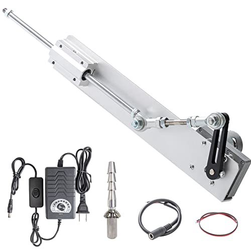 JQDML UPGRADED VERSION Strong Higher Torque Motor Max Torque 40 lbs,Reciprocating Linear Actuator Motor DC 24V Variable Speed 25-120rpm,Adjustable Stroke 1.18" to 6",with Power Adapter(24V150mm120rpm) - Image 1