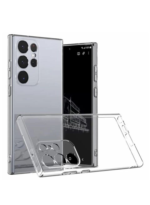 جراب شفاف وعالي الجودة يحمي الهاتف بالكامل لموبايل سامسونج اس 23 الترا - شفاف (  Samsung Galaxy S23Ultra  )