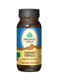 Organic India Turmeric Formula Healthy Conscious Living 90 Veg Capsules  - Image 1