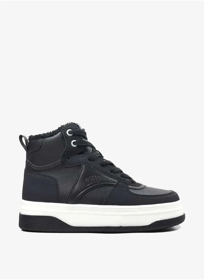 GAP Women's High Top Sneakers with Lace-Up Closure - Paradise Cup Mid W