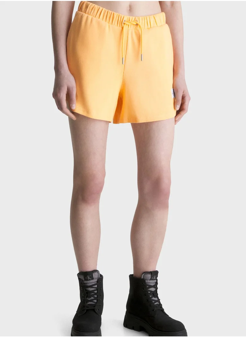 Calvin Klein Jeans High Waist Logo Shorts