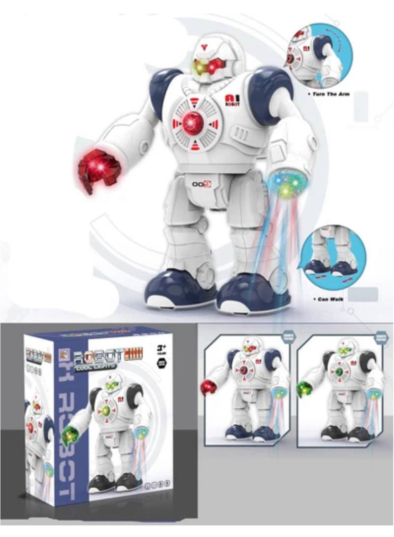 Smart robot for kids – Attractive colorful design with LED lights and sound. It moves and interacts to create a fun and exciting atmosphere, helping develop children's imagination and motor skills. Ideal as a gift for children aged 3 and up.