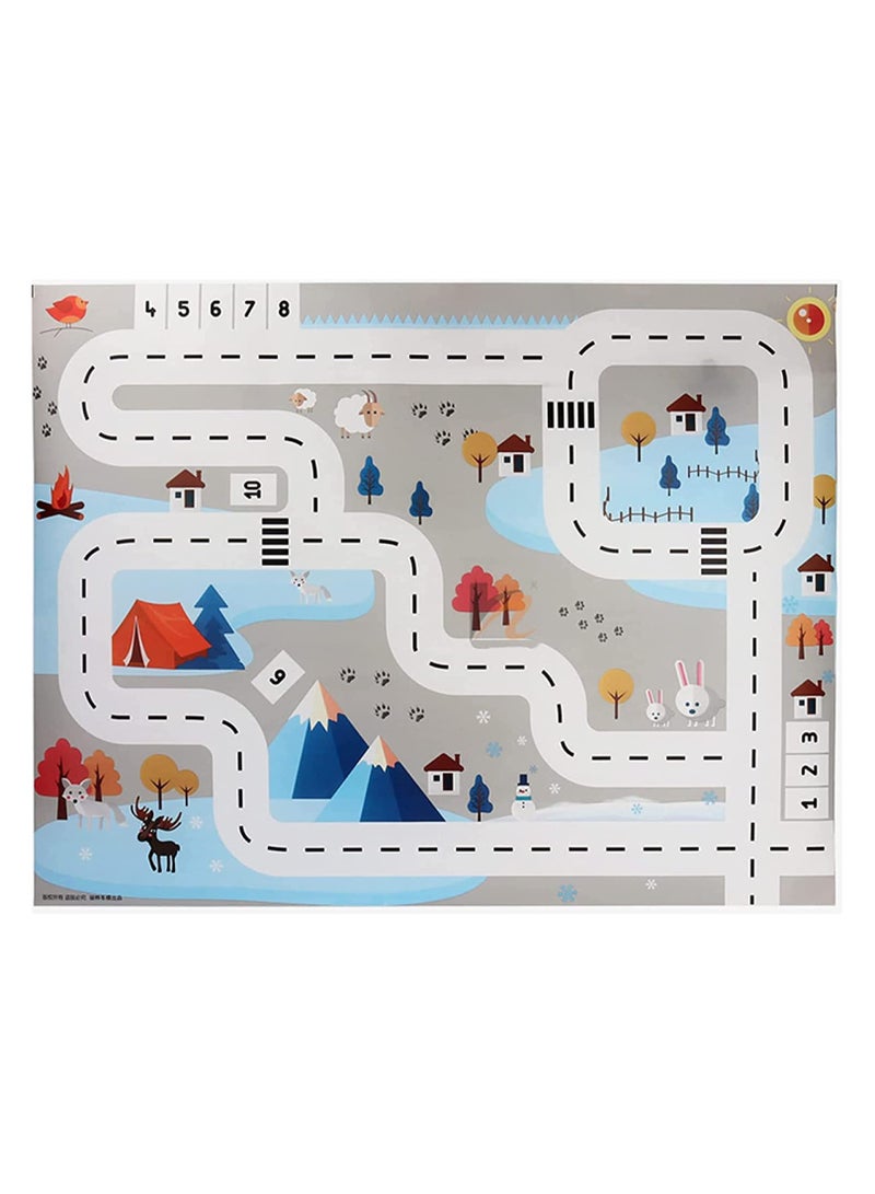 SYOSI Play Mat, Kids Traffic Floor Playing Time Mat, for Home Bedroom Living Room, Soft Easy Clean Outdoor Picnic Mat - Image 1