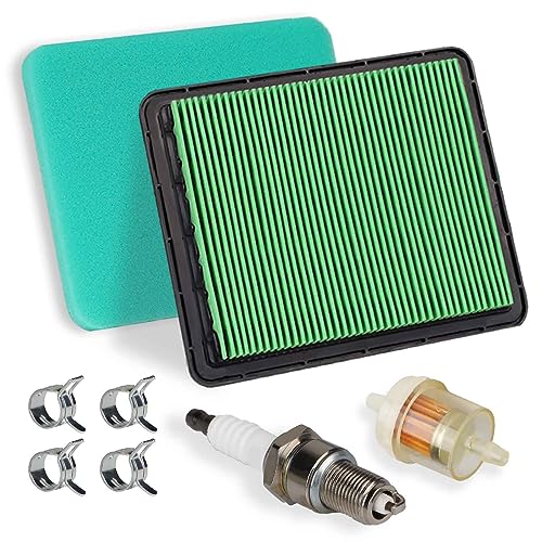 HOODELL GCV160 Air Filter Tune Up Kit for Honda GCV190 GC190 GC160 GX100 Engine HRC216 HRR216 HRR2169VKA HRX217 Lawn Mower, Replace GCV160 Spark Plug 17211-ZL8-023 Air Cleaner - Image 1