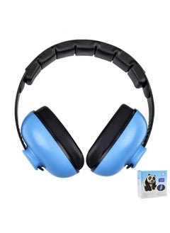 Baby Noise Cancelling Headphones Ear Protection Earmuffs Noise Reduction For 03 Years Kids / Toddlers / Infant For Babies Sleeping Airplane Concerts Movie Theater Firework (Blue)