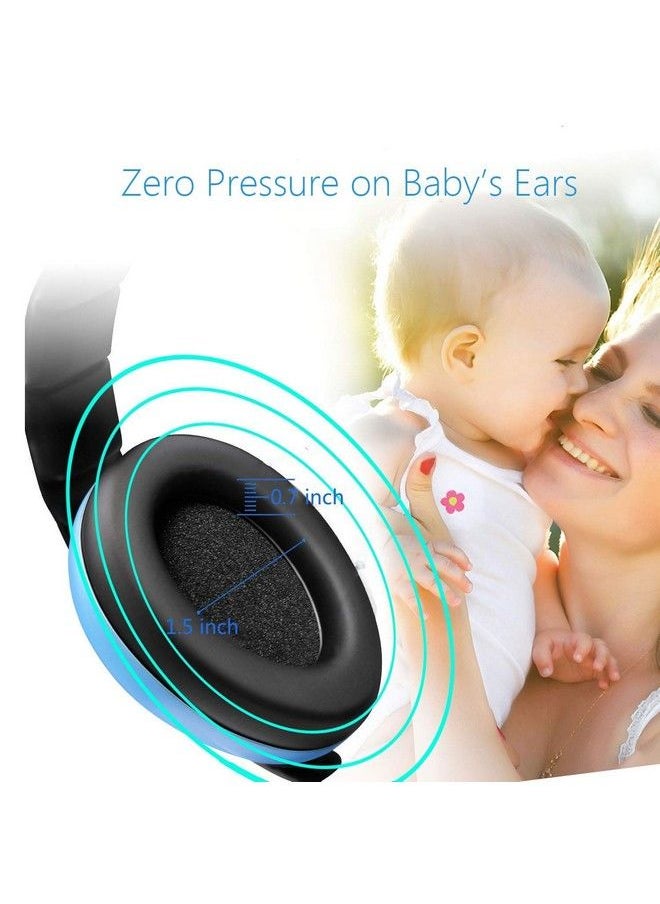 Solar-Power - Baby Noise Cancelling Headphones Ear Protection Earmuffs Noise Reduction For 03 Years Kids / Toddlers / Infant For Babies Sleeping Airplane Concerts Movie Theater Firework (Blue) - Image 1