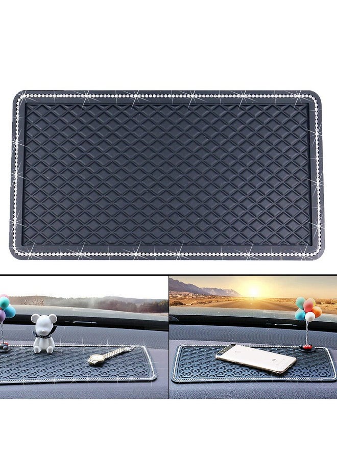 Anti-Slip Car Dash Grip Pad for Cell Phone, Keychains, Sun Glasses,Stand,New Handmade Crystal Rhinestone Mat for Navigation Cell Phone 11.5 x 6 inch (Black) - pzsku/Z93057D9D103DBD3E8900Z/45/_/1741329931/92250f5d-334c-4715-90a3-5de1e0e71676