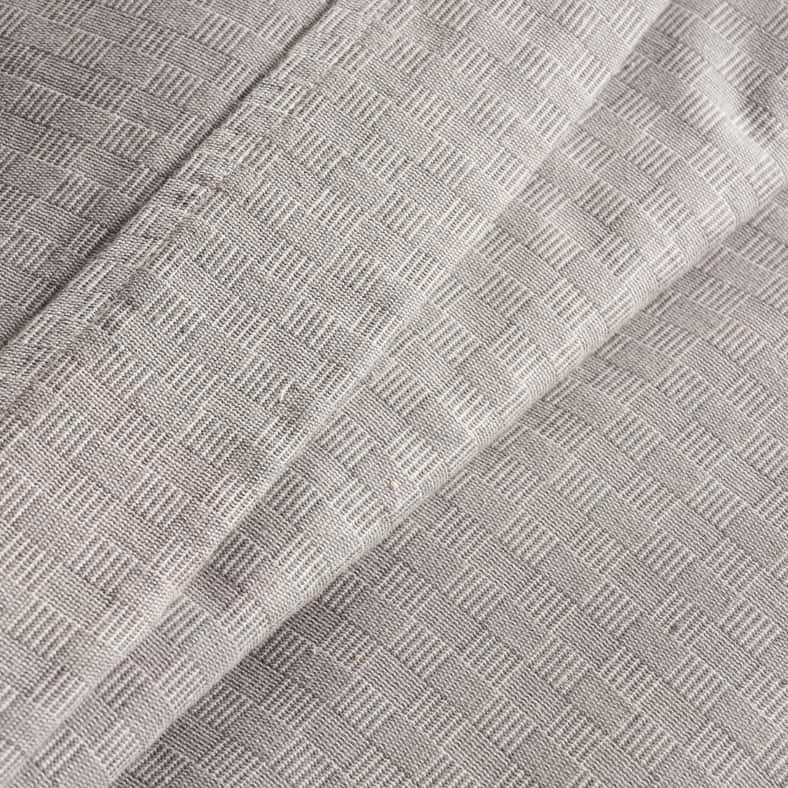 Pan Home Serene Check 3-piece King Duvet Cover Set 230x220cm - Silver Grey - Image 3