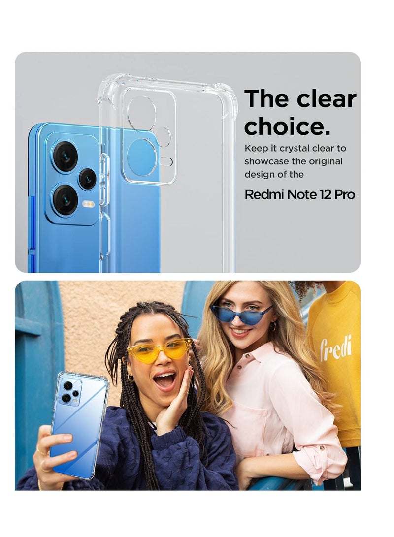 BORTONY Redmi Note 12 Pro+ 5G Case with Camera Protection Shock Absorption Bumper soft Transparent Protective Cover For Xiaomi Redmi Note 12 Pro+ 5G - Image 5
