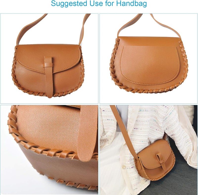 TeeLiy 3mm Flat Genuine Leather Cord, Strip Cord Braiding String Tan for Jewelry Making, Leather Shoe Lace, Arts & Crafts (Tan_3MM_5Yards) - Image 4