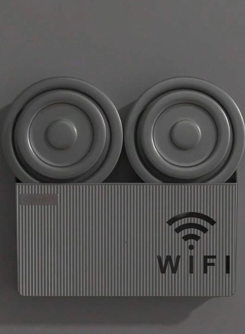 Beauenty Wall Mounted Storage Rack Storage Rack Compatible with Laptops/Wifi Routers/Network Switches/Modems/Audio Devices and More (black) - Image 3