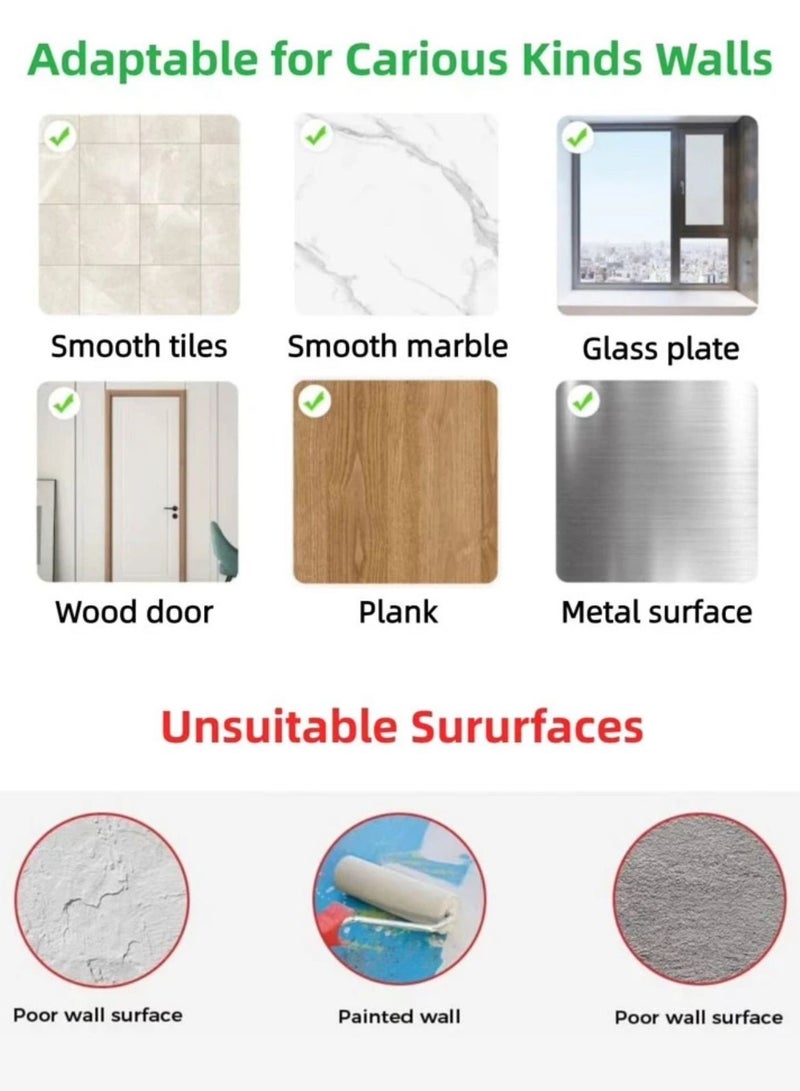 Beauenty Wall Mounted Storage Rack Storage Rack Compatible with Laptops/Wifi Routers/Network Switches/Modems/Audio Devices and More (black) - Image 5