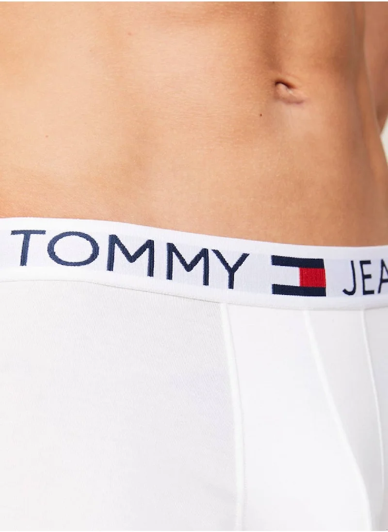 TOMMY HILFIGER Men's 3 Pack Logo Trunks - Cotton, Multicolor