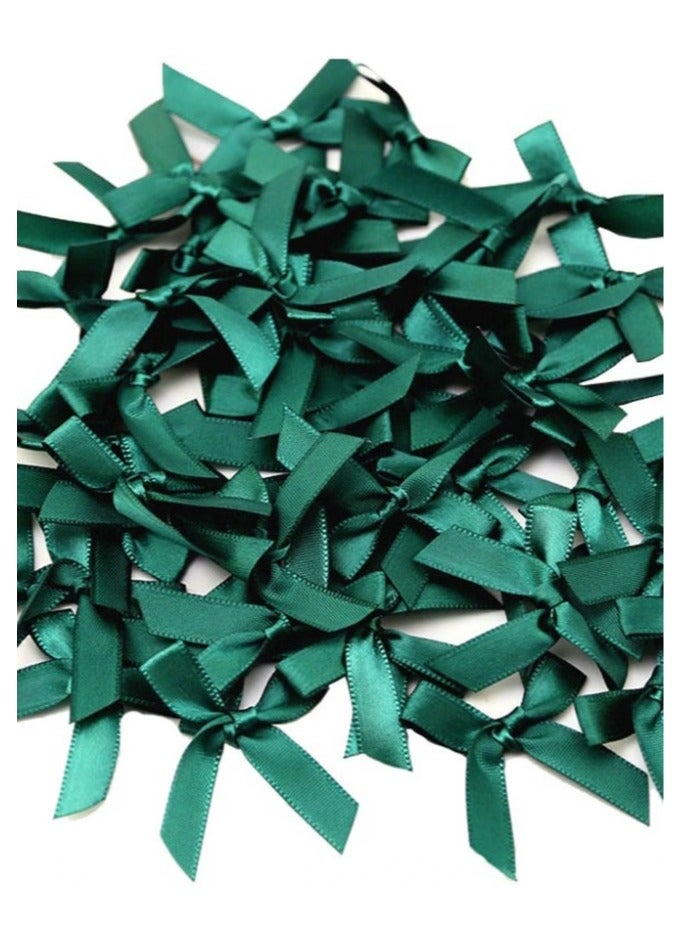 50pcs Green Satin Bow Ribbon Gift Box Decoration Birthday Party Supplies - Image 1