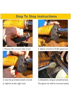Generic 1226 Adjustable Gland Nut Wrench Similar to OTC 1266 for Hydraulic Cylinders in Construction and Farm Equipment Scenarios  - Image 2
