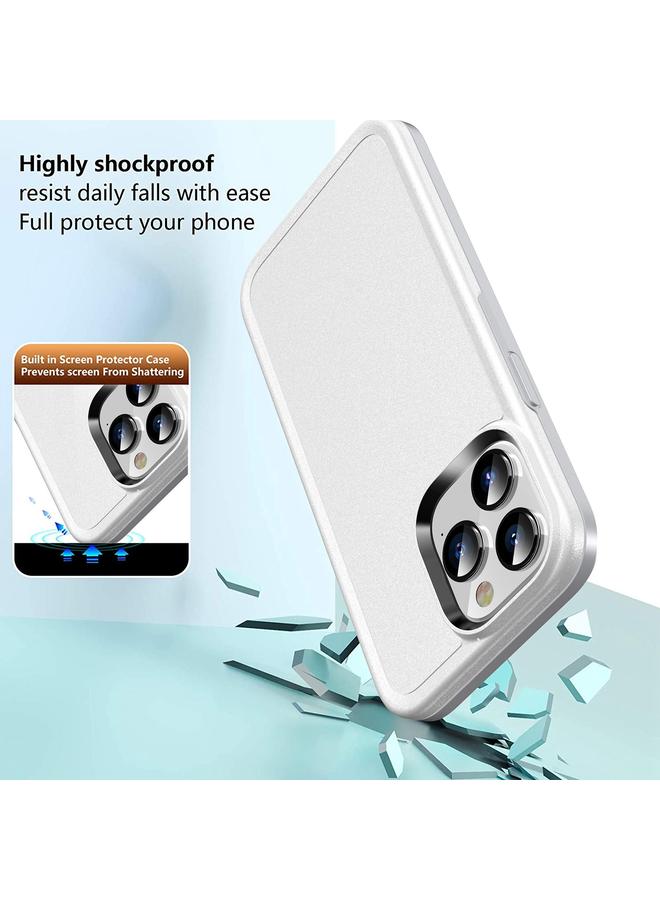 S-TOP Case For iPhone 14 Pro Max Double Solid Color Armor Phone Case - Image 5