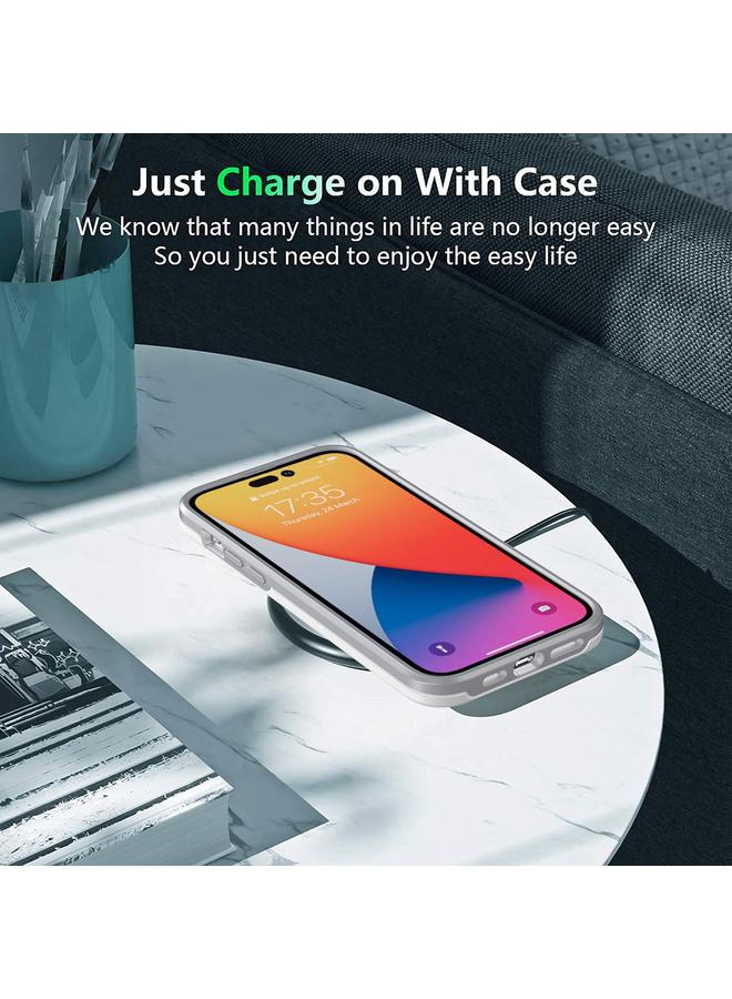 S-TOP Case For iPhone 14 Pro Max Double Solid Color Armor Phone Case - Image 4