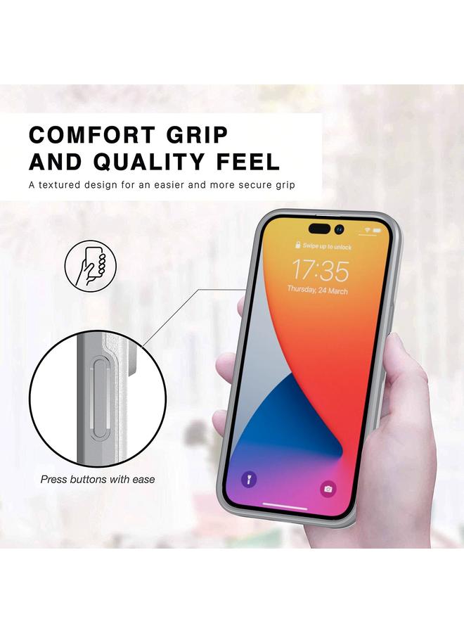 S-TOP Case For iPhone 14 Pro Max Double Solid Color Armor Phone Case - Image 3