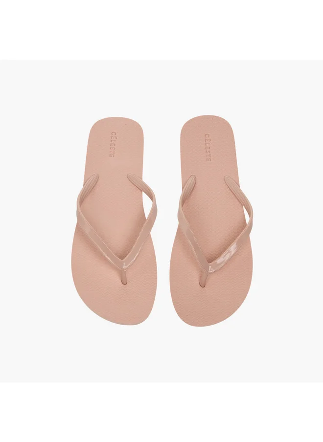 سيليست Women's Textured Flip Flops
