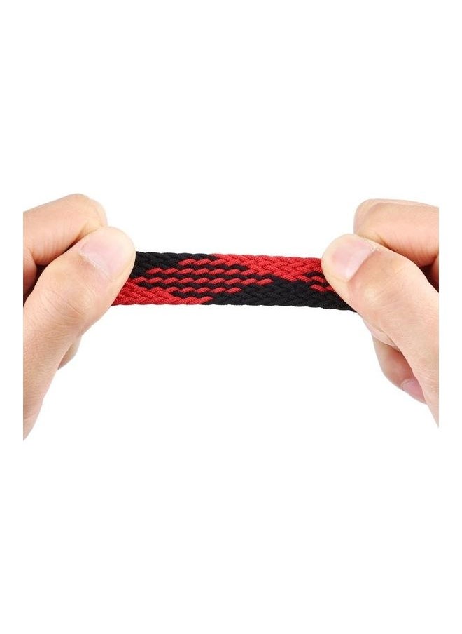 NIBEMINENT - Replacement Watchbands For Apple Watch Series 7 45mm/6 & SE 5 4 44mm/3 2 1 42mm Checkered Red Black - Image 1