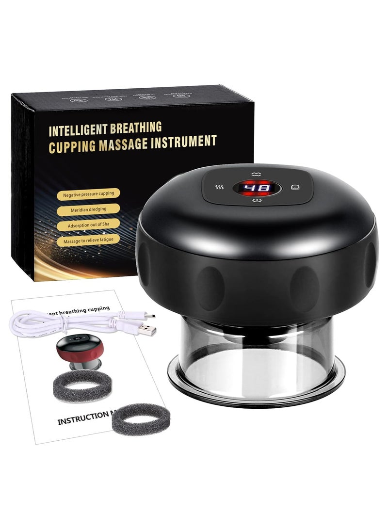 4 in 1 Cupping Therapy Set with 12 Massage Modes, Digital Electric Cupping Device for Effective Cellulite Removal, USB Rechargeable for Improving Your Health and Wellness - Image 3