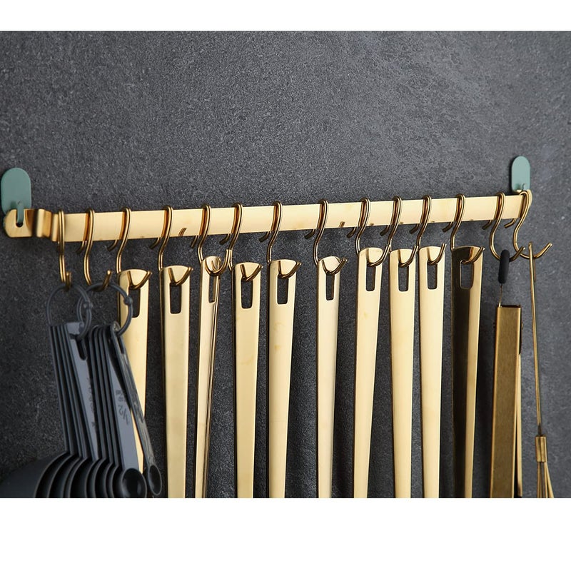 Kyraton Gold Cooking Utensils Set, Kyraton Stainless Steel 37 Pieces Kitchen Utensils Set with Titanium Gold Plating, Kitchen Gadgets Tool Set with Utensils Racks Heat Resistant Dishwasher Safe - Image 4