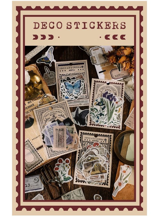 160 قطعة ملصقات ثقافية عتيقة لوازم المجلات ، 4 أنواع من ملصقات نمط الفن العتيق للفن العتيق ، والمذكرات ، وسكرابوكينغ ، والمخطط ، والديكور القرطاسية - Image 2