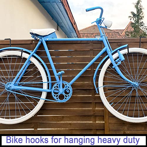 DINGEE Vinyl Coated Heavy Duty Large Hooks for Hanging,Rafter Hanger Hook,Garage Bike Hooks,Ladder Hooks Storage Organizer,Large Object,Tools,Hose,Ropes and Pool Equipment Hooks Black 4 Pack - Image 3