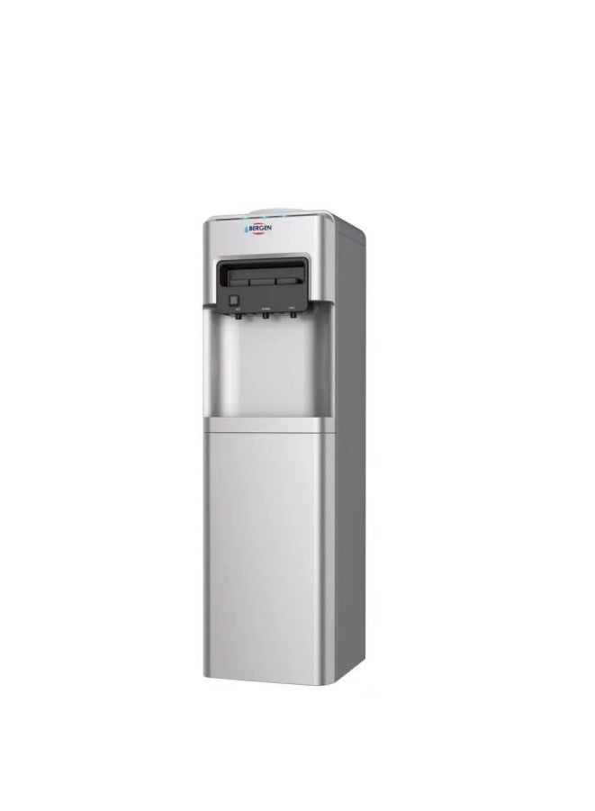بيرغن مبرد مياه بارد و ساخن مزود بثلاجة من بيرجن، فضي - BYB518