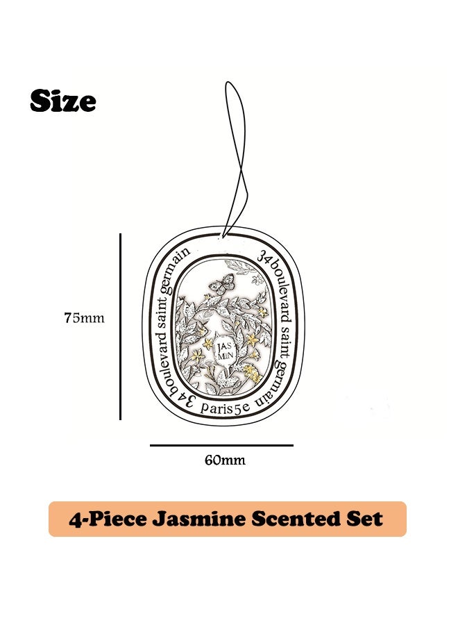 Jasmine Scented Car Air Freshener Gel Aromatherapy Ornament Long-Lasting Fragrance & Natural Deodorizer for Car Home Decor  - Image 2