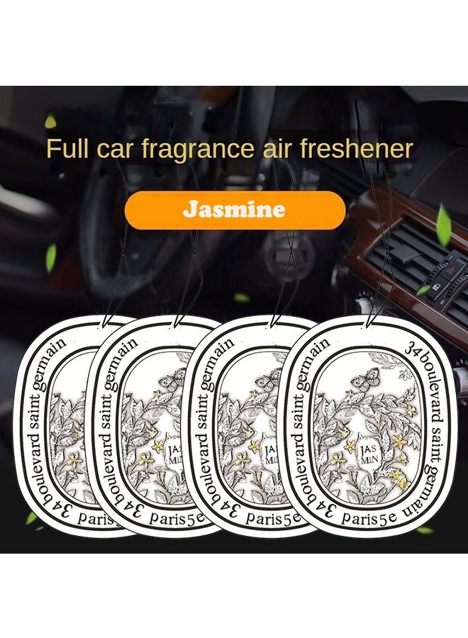 Jasmine Scented Car Air Freshener Gel Aromatherapy Ornament Long-Lasting Fragrance & Natural Deodorizer for Car Home Decor  - Image 1