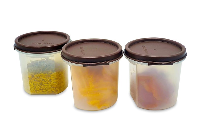 Mahaware Alpha Modular Kitchen Container Set 300ml Set of 6 Brown - Image 4