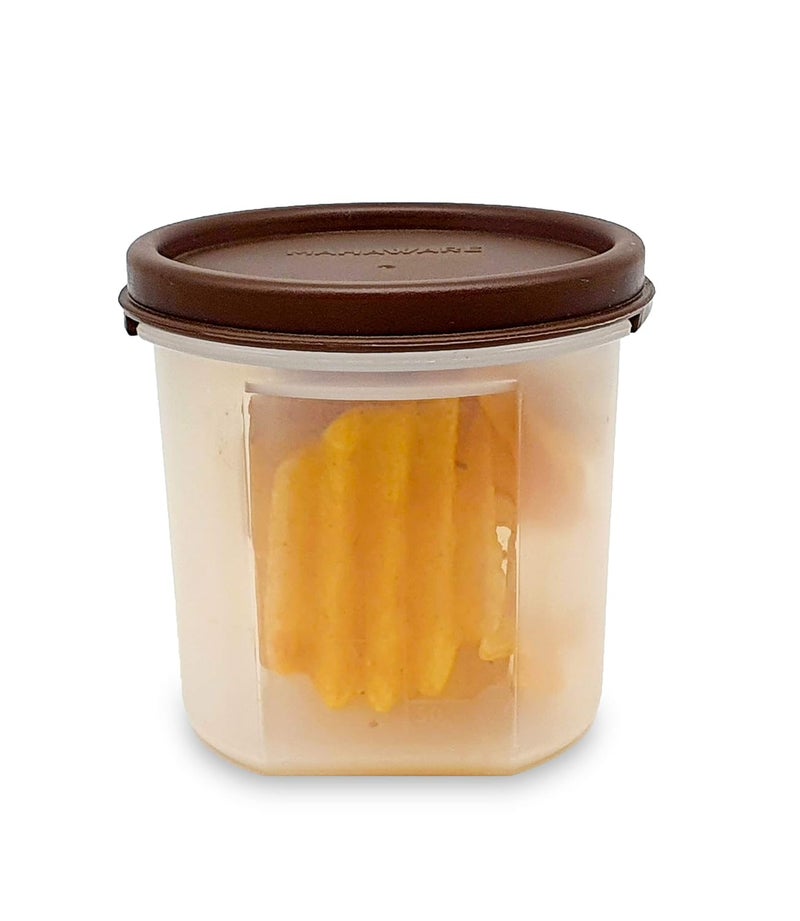 Mahaware Alpha Modular Kitchen Container Set 300ml Set of 6 Brown - Image 2