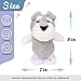 Hopearl Talking Schnauzer Singing Dog Repeats What You Say Puppy Walking Electric Interactive Animated Toy Speaking Plush Buddy Gifts for Toddlers Gray 8 - Image 4