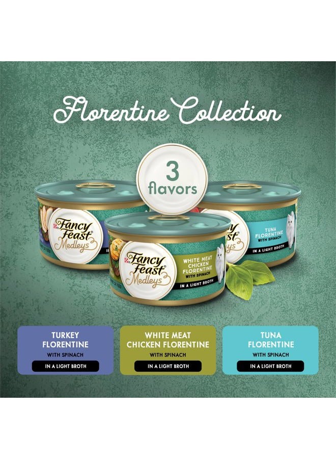 Fancy Feast Purina Wet Cat Food Medleys Florentine Wet Cat Food Variety Pack, 12 Count (Pack of 2) - Image 2