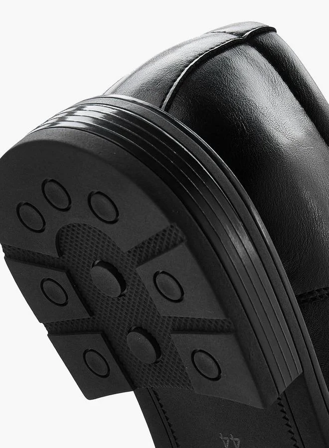 DUCHINI BLACK Men'S Solid Lace-Up Derby Shoes for Men | Best Price UAE