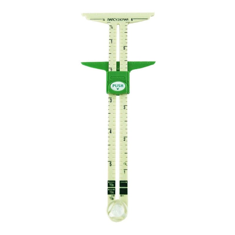 Clover 9506 5 in 1 Sliding Gauge with Nancy Zieman, 9.13 x 4 x 0.38 - Image 2