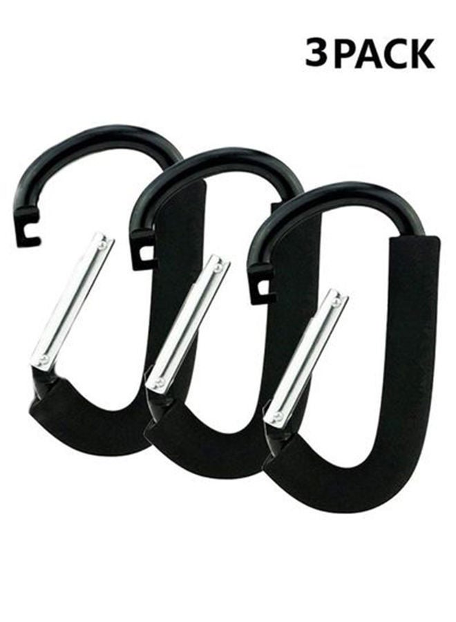 NIBEMINENT 3-Piece Soft High-Strength Convenient Stroller Hook Hanger Organizer Set - Image 2