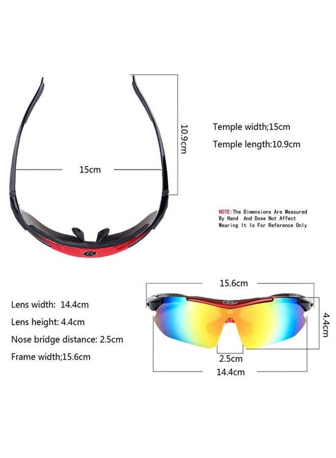 وهاواي Polarized Sports Sunglasses for Men Lightweight with 5 Interchangeable Lenses for Outdoor Cycling Running Driving Fishing Golf Climbing Sports. - Image 2