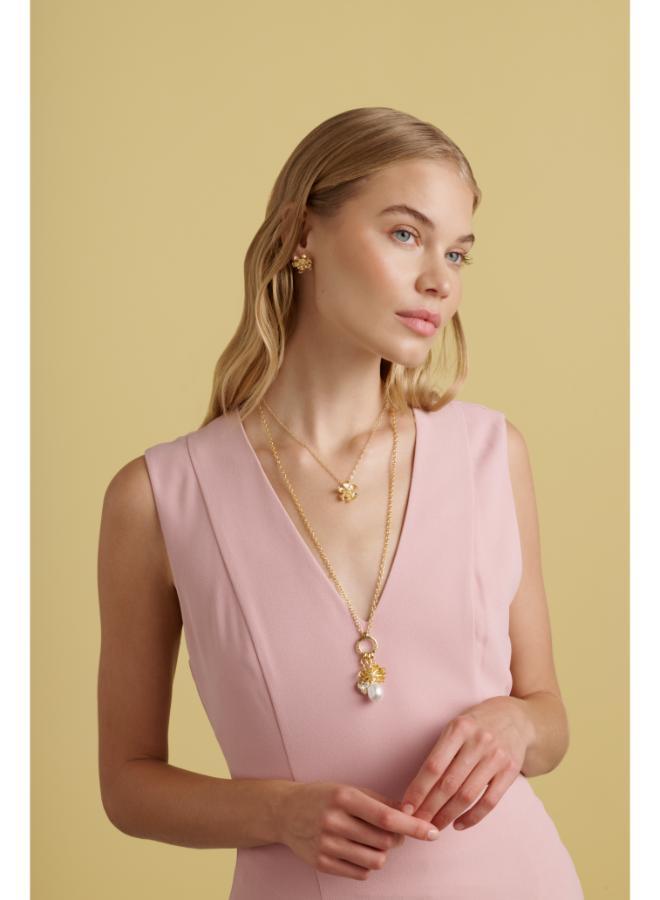 Ted Baker FURINA: Furled Flower Pendant Necklace - Image 5